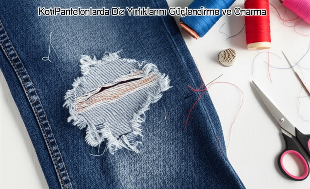 Kot Pantolonlarda Diz Yırtıklarını Güçlendirme ve Onarma